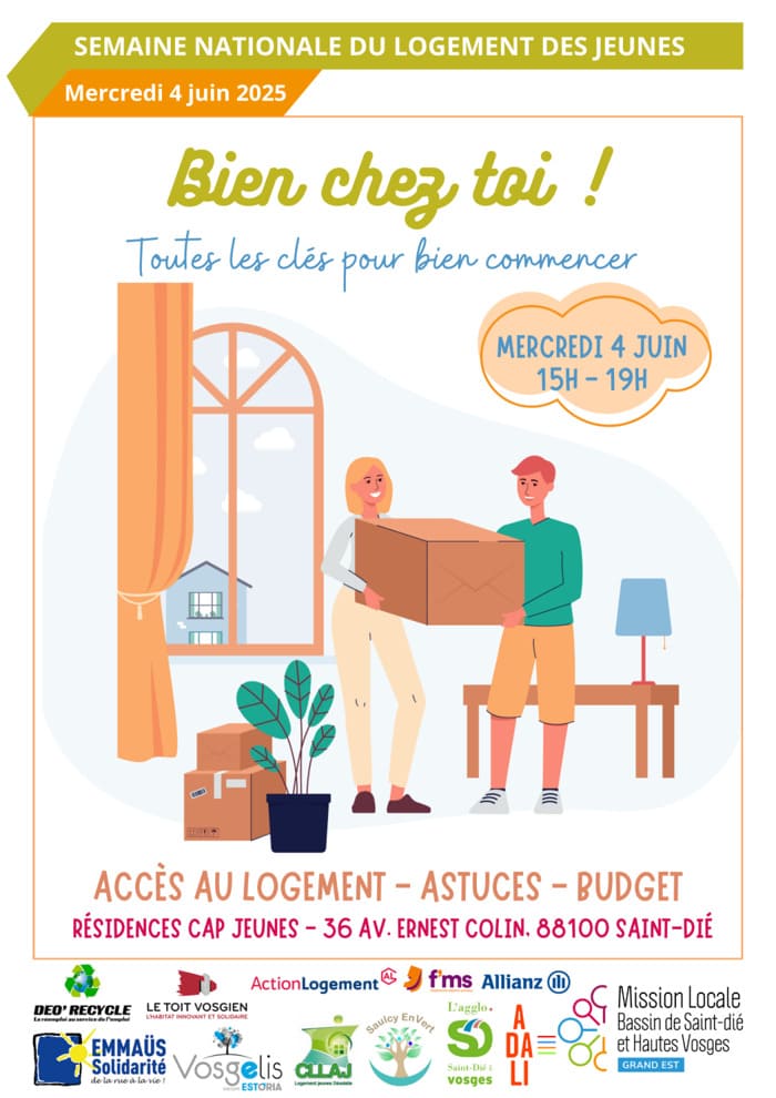 Bien chez toi, un événement 100 pour 100 logement pour les jeunes à Saint-Dié !