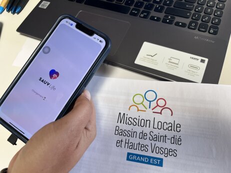 Sauv Life : une application qui sauve des vies, présentée à l'équipe de la Mission Locale